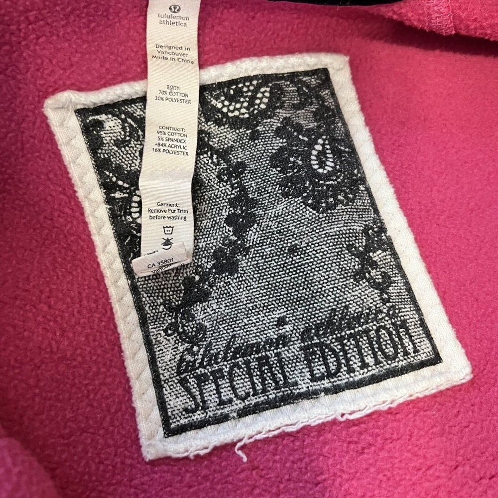 Lululemon Athletica Limited Edition Paris Pink Ombré Hooded Jacket  US8 - Picture 5 of 7